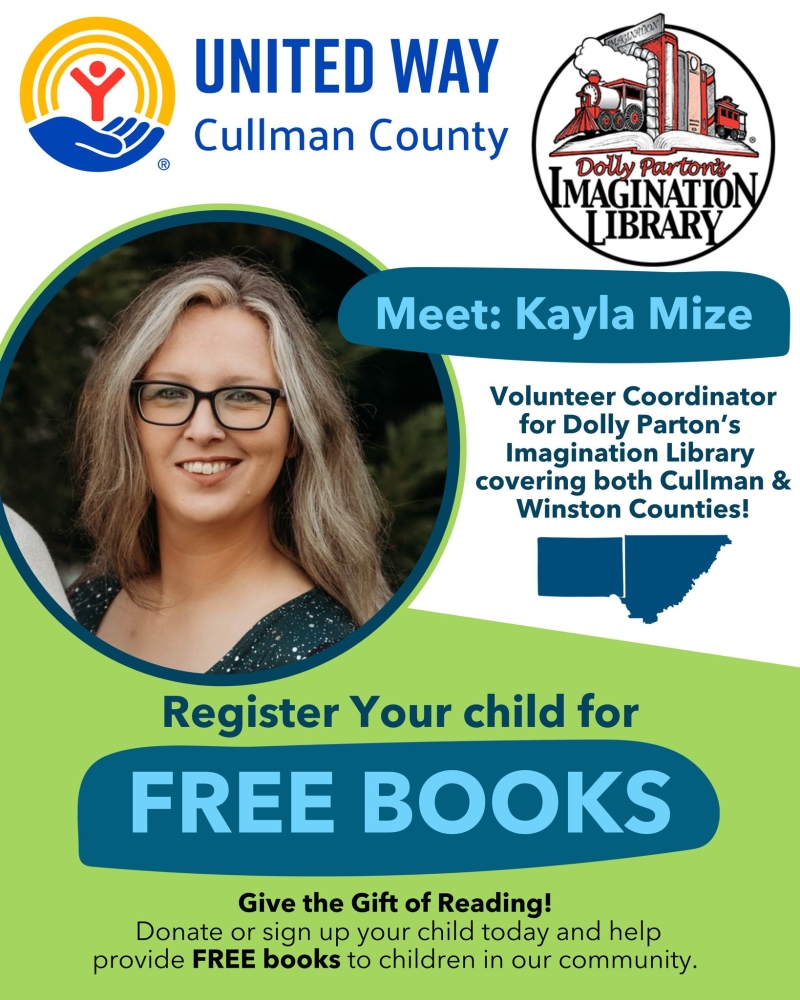Kayla Mize, Volunteer Coordinator of Dolly Parton's Imagination Library